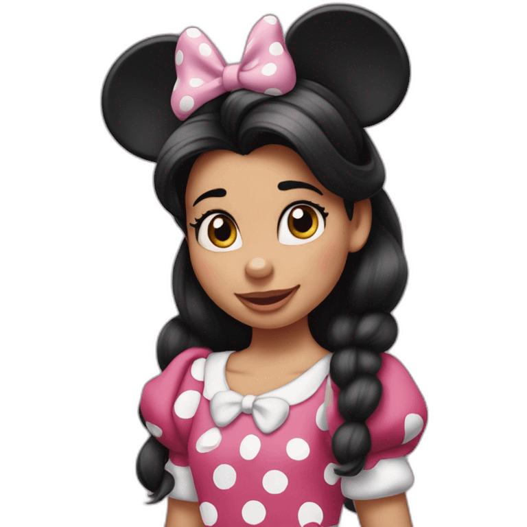 Niña minnie mouse emoji