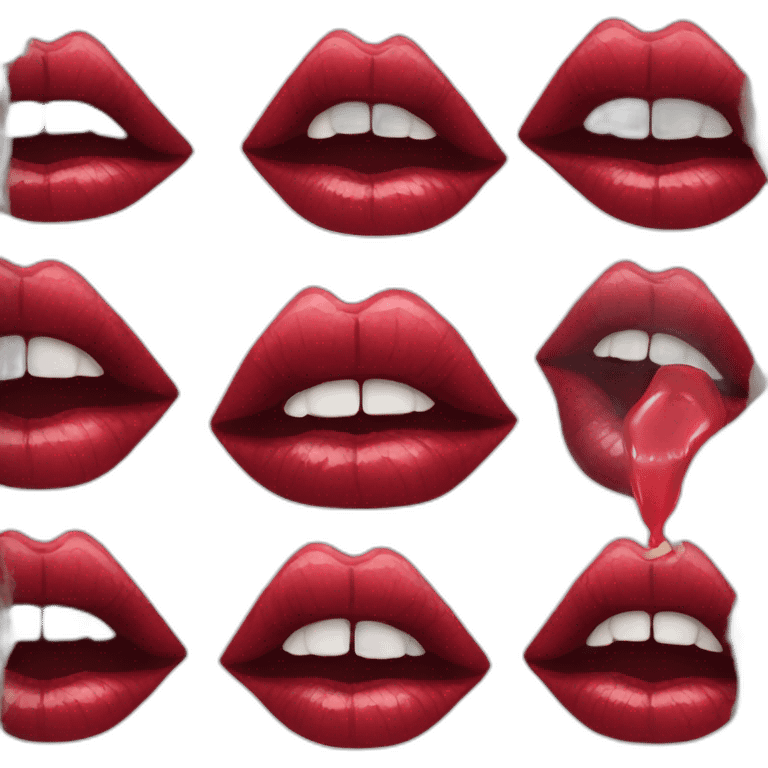 rocky horror lips emoji