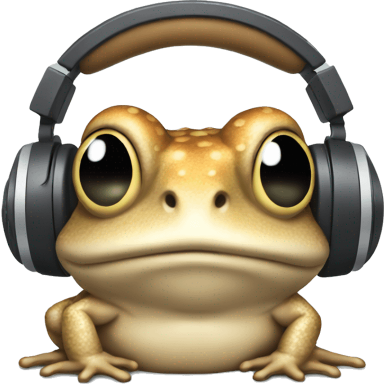 toad in headphones  emoji