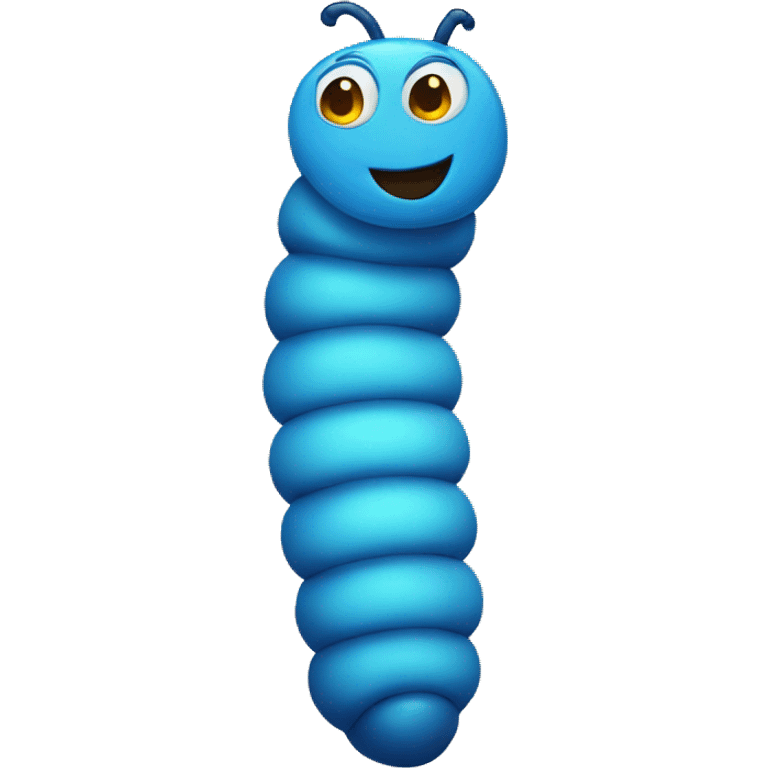 blue catepillar emoji