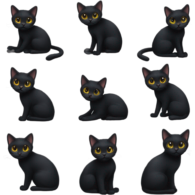 Black cat emoji