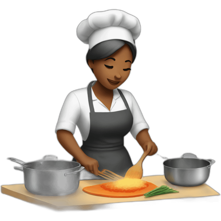 woman cooking emoji