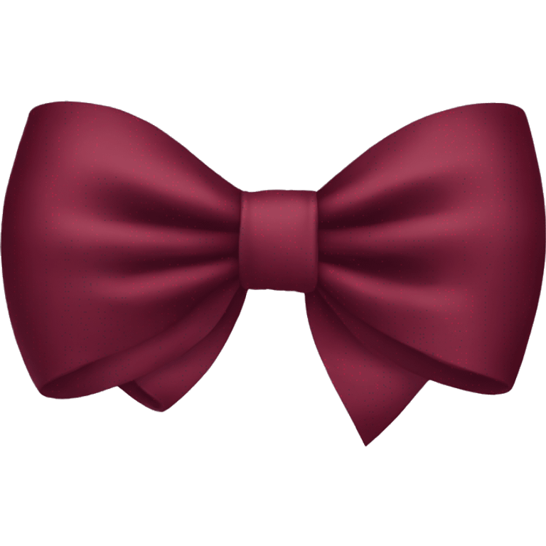 burgundy bow emoji