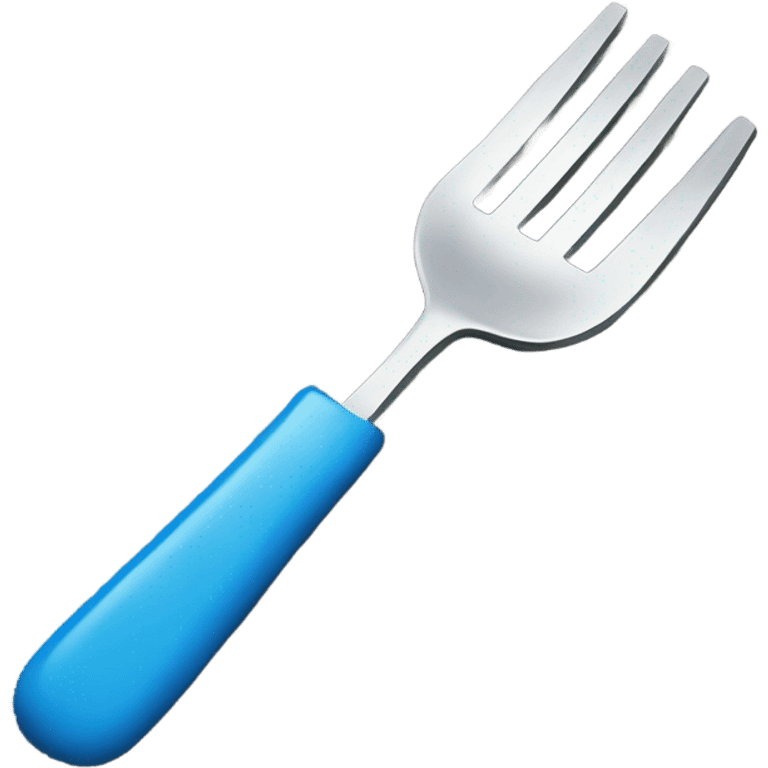 fork on blue carpet emoji