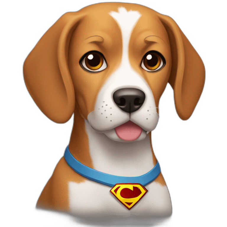 Beagle super girl emoji