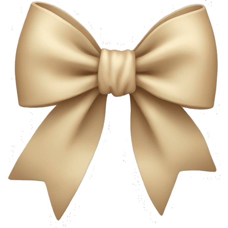 Beige bow emoji