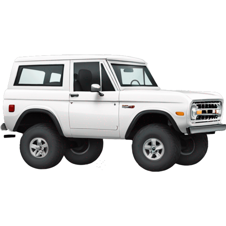 White Ford bronco emoji