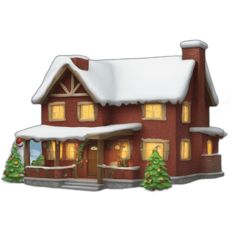 Santa Claus home emoji