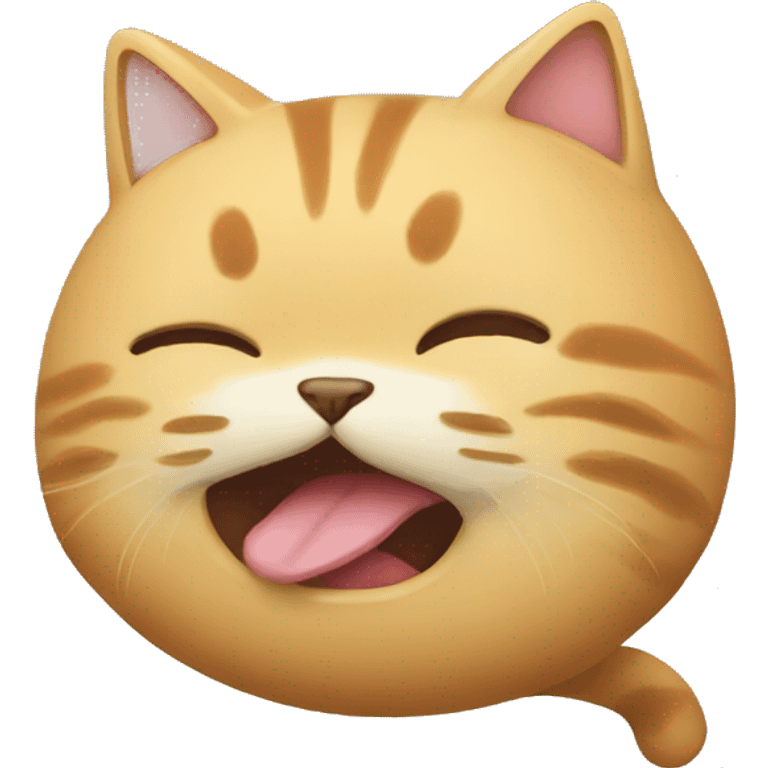 Un chat qui mange  emoji