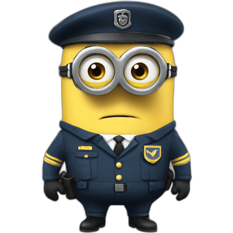 Minion in ss uniform emoji