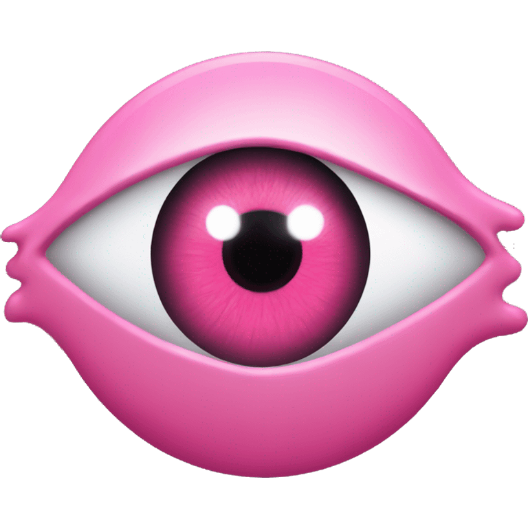 pink evil eye emoji