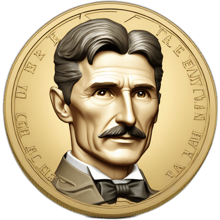 nikola tesla coin money serbia emoji