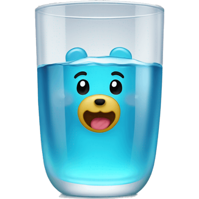 Gummybear in a waterglas emoji