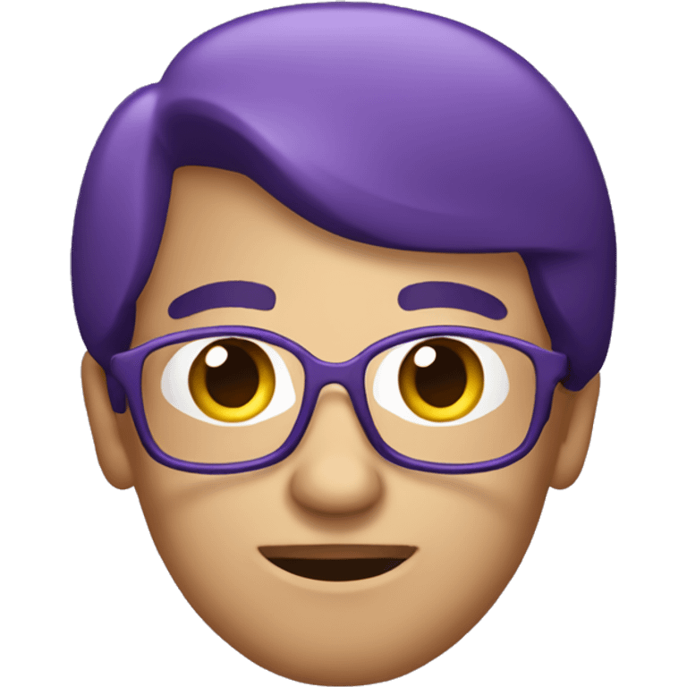 Purple IPhone 14 Plus emoji