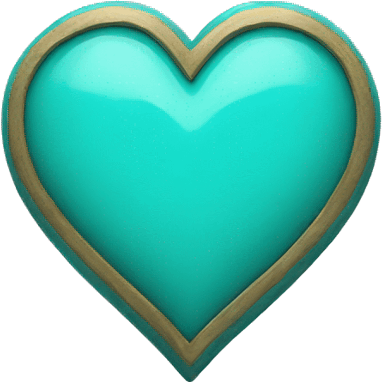 Turquoise heart emoji