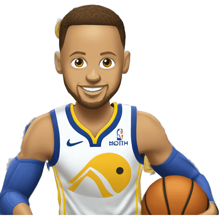 Steph curry shooting basketball  emoji