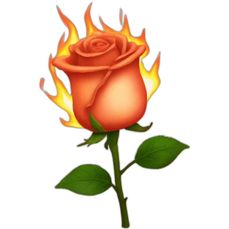 BURNING ROSE emoji