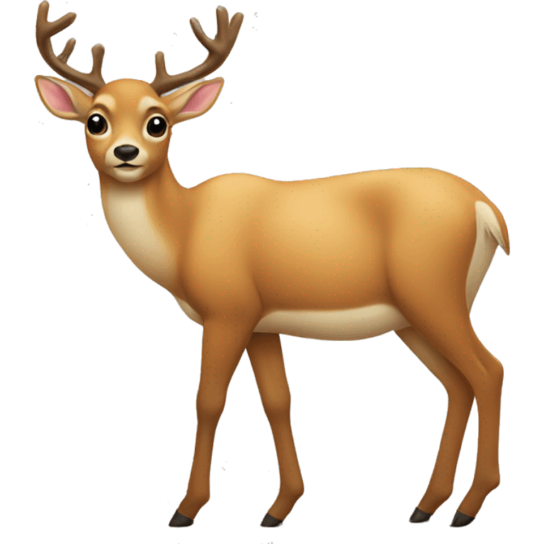 Deer doing a puzzle  emoji