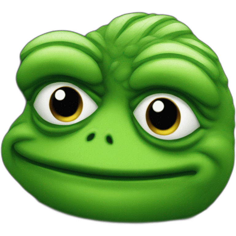 pepe cringed over low quality code emoji