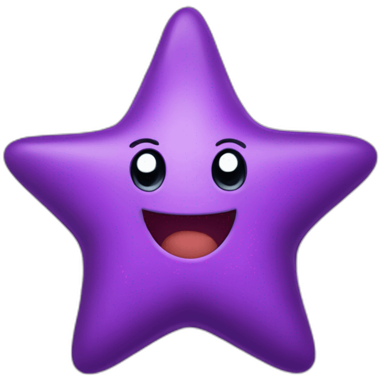 Happy purple star emoji