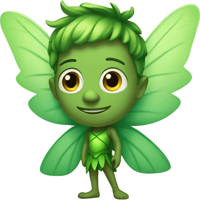 Male Green Fairy emoji