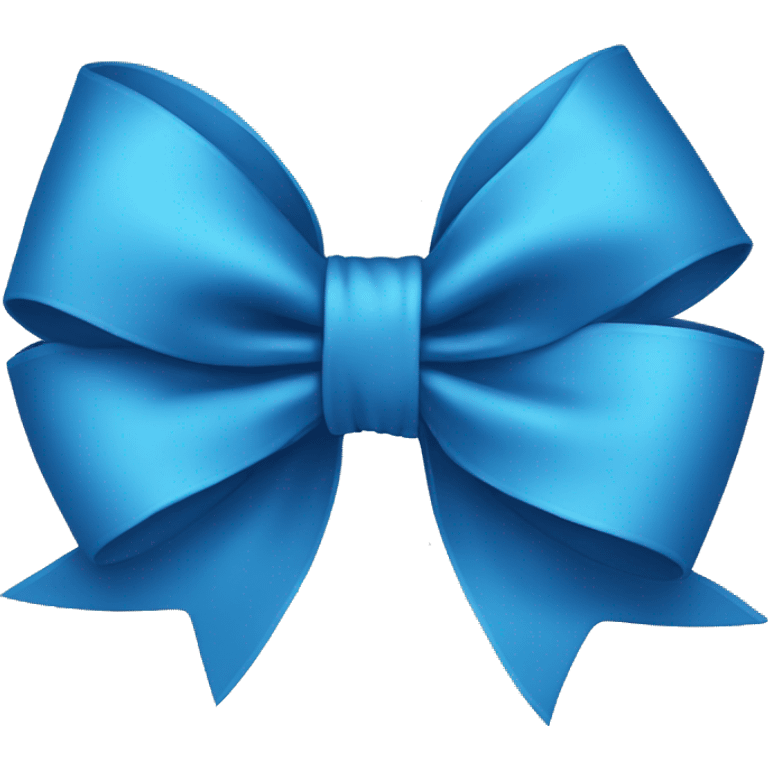 Blue bow  emoji