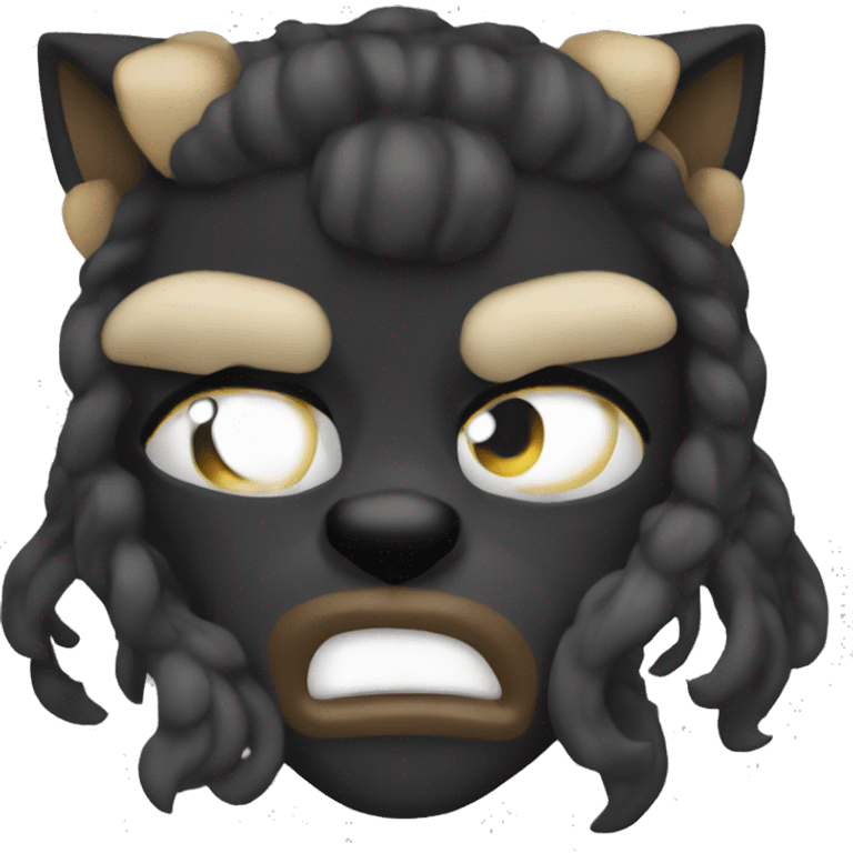 Black pantera emoji