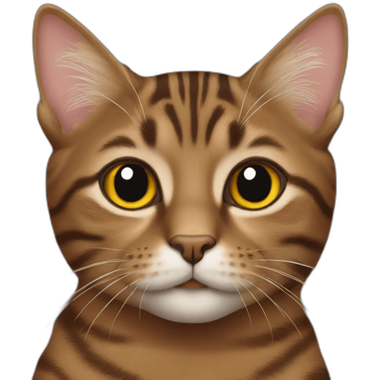 brown tabby cat emoji