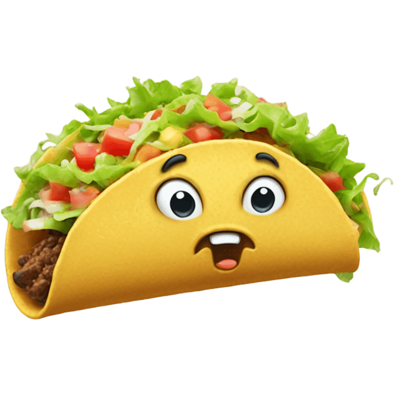 I want a taco watering emoji