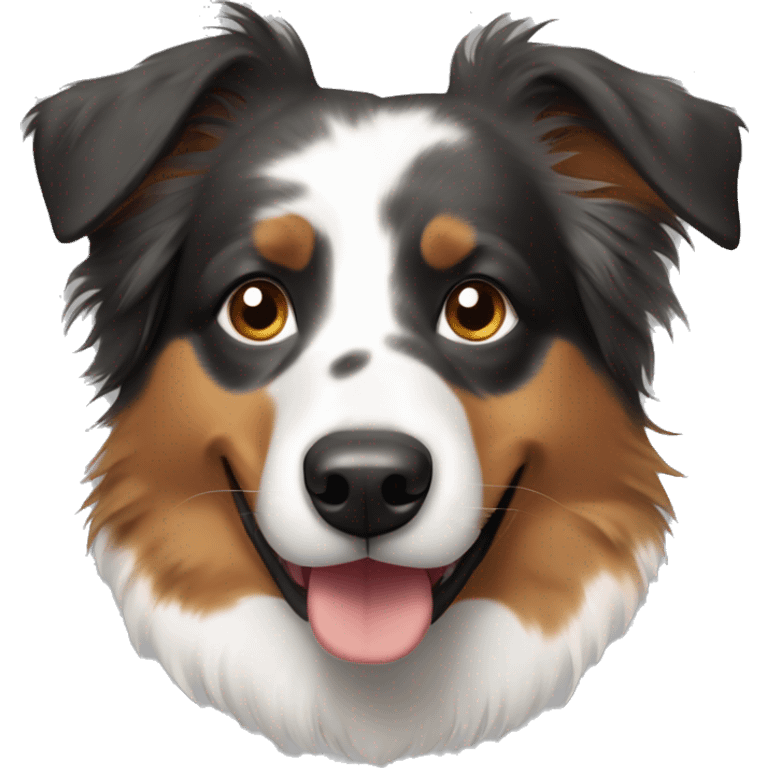 Australian shepherd head emoji