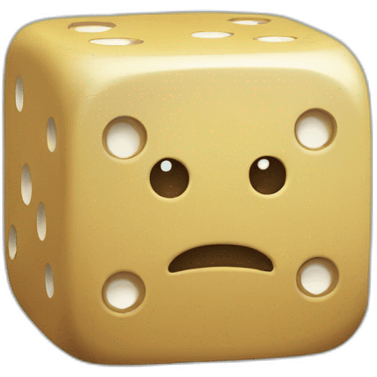 meeple who play with dices emoji