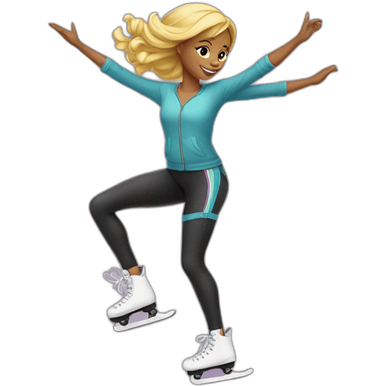 Patineuse artistique emoji