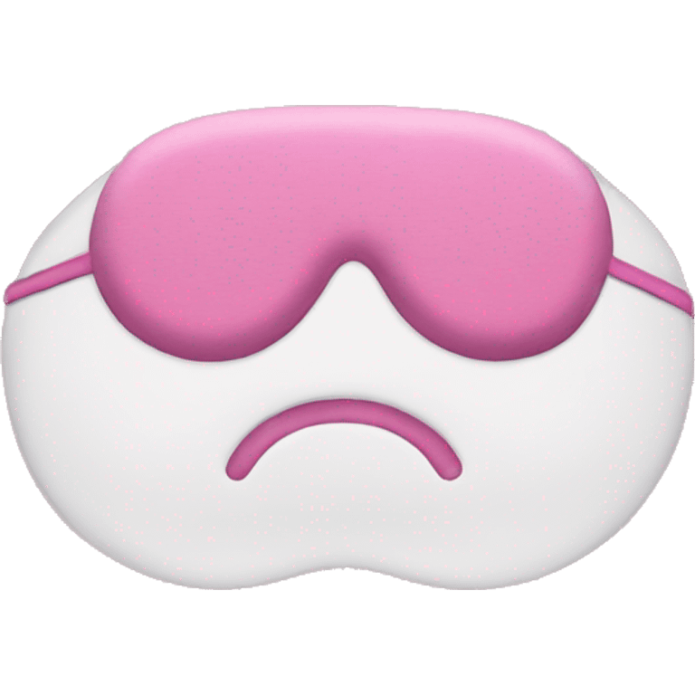 Pink sleep mask emoji