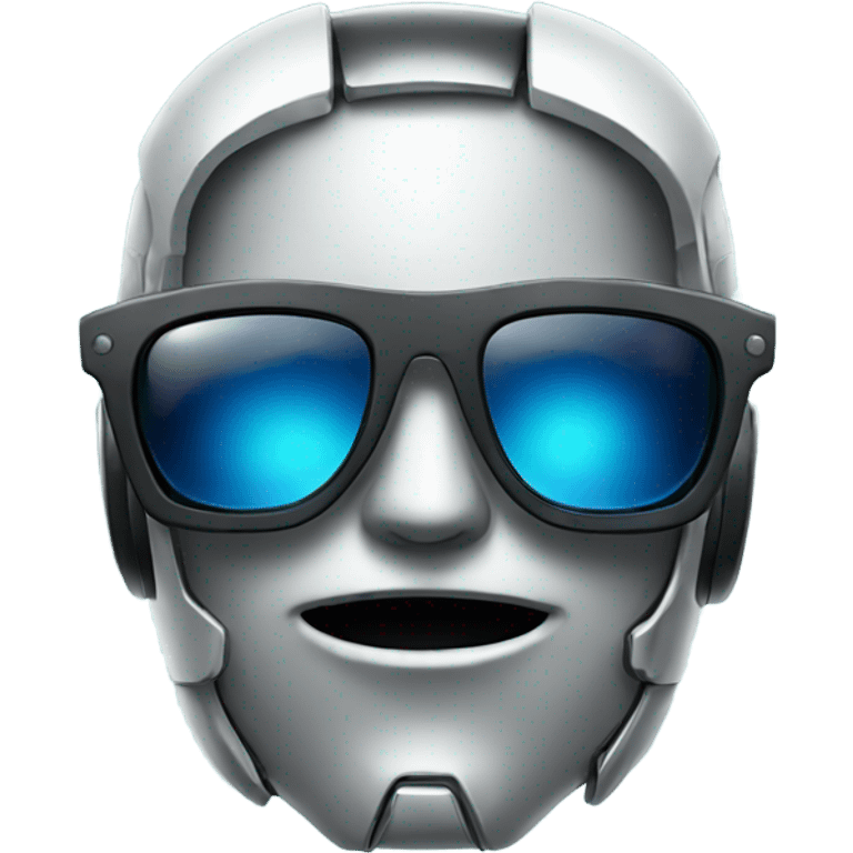 Cool Robot Face with Sunglasses emoji