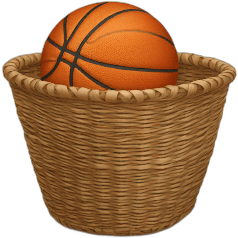 basketball in a basket emoji