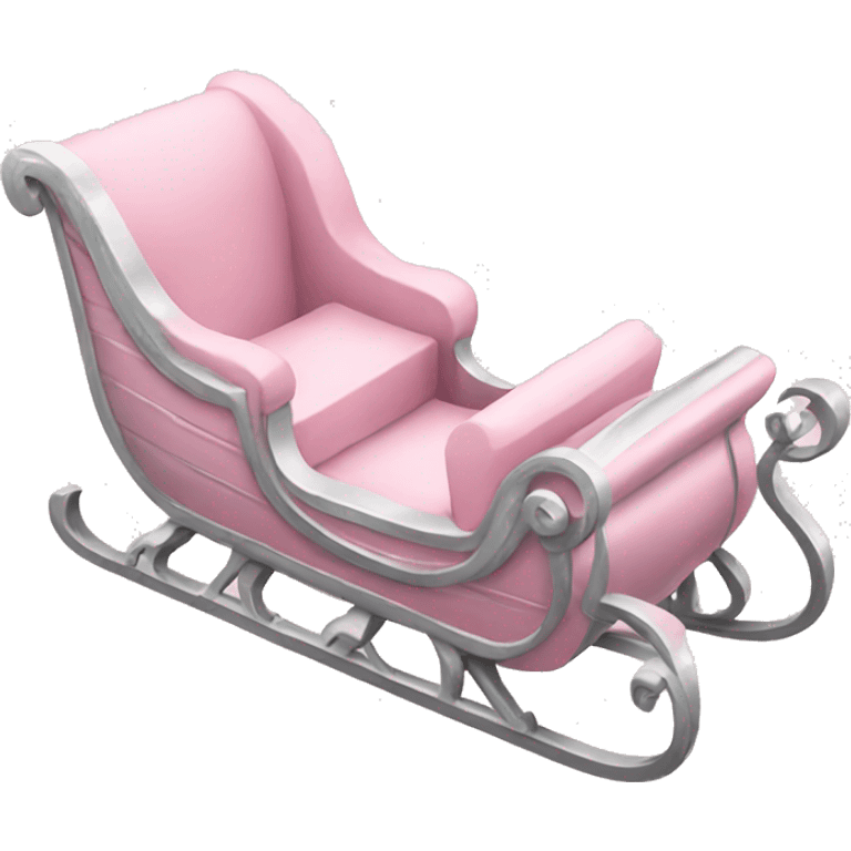 light pink sleigh emoji