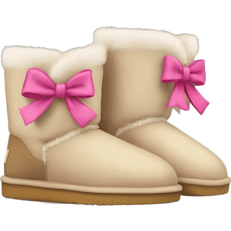 Uggs with bows emoji