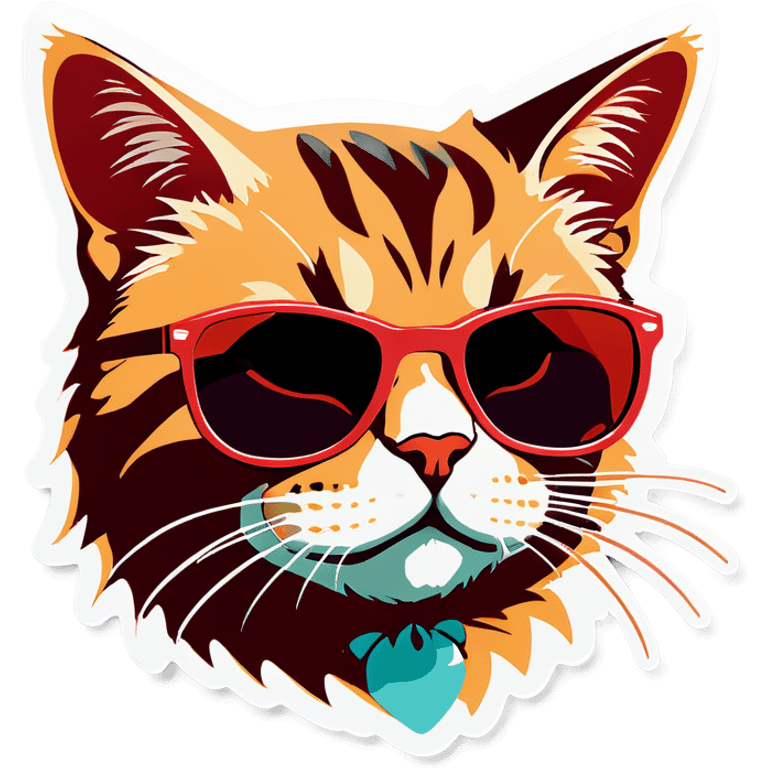 Cat with sunglasses emoji