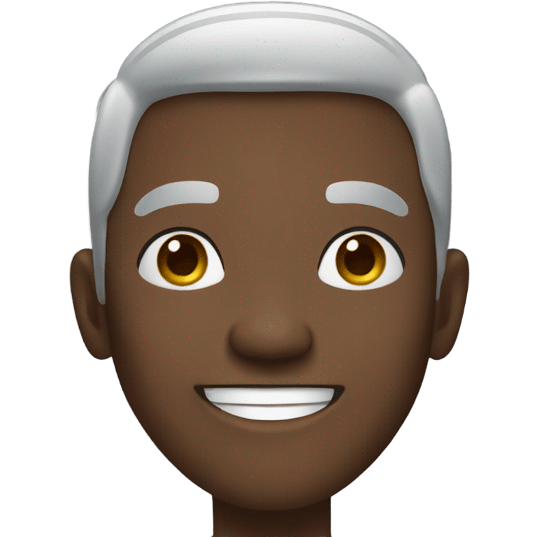 Older black male waving emoji