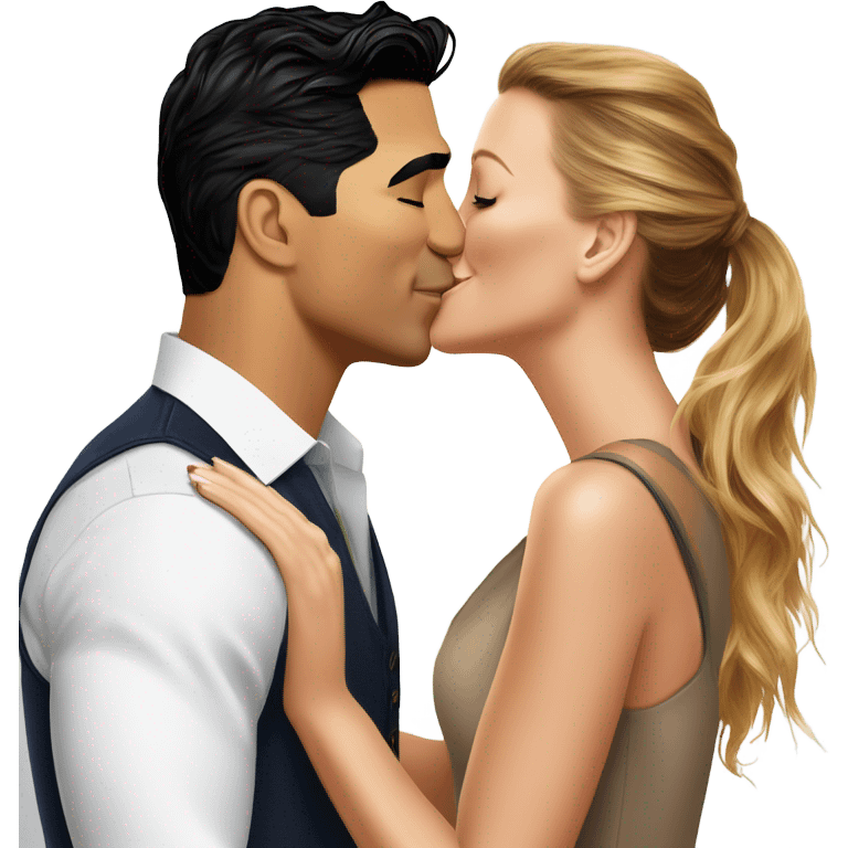 Mario Lopez kissing Blake lively emoji