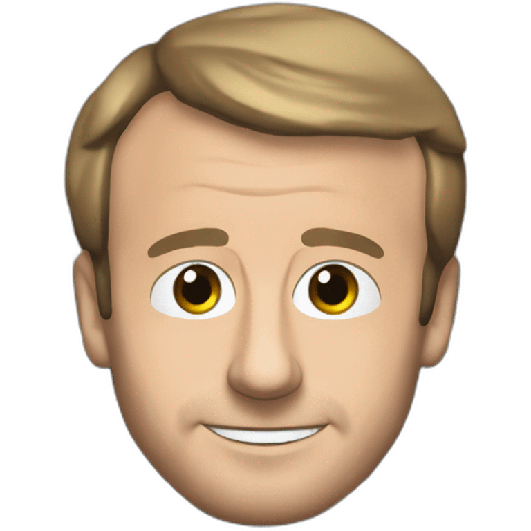 Emmanuel Macron dans un avion emoji