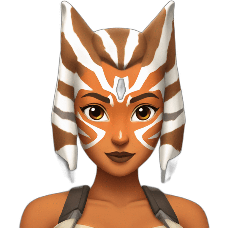 Sexy Ahsoka Tano (portrait, front facing) bikini (small horns) emoji