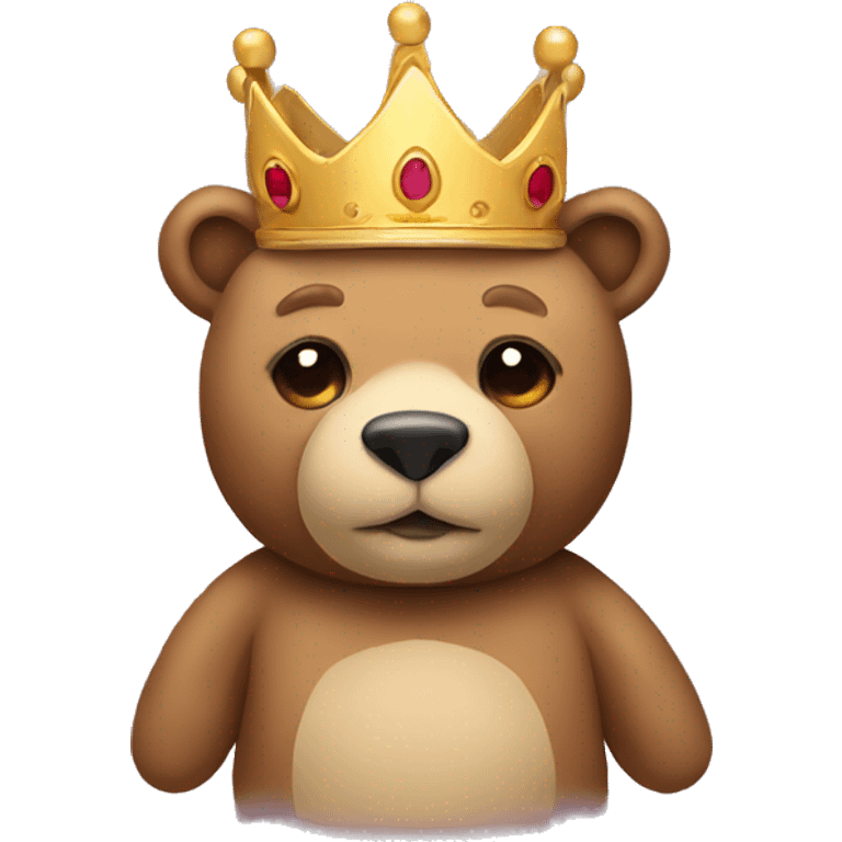 teddy bear with a crown emoji