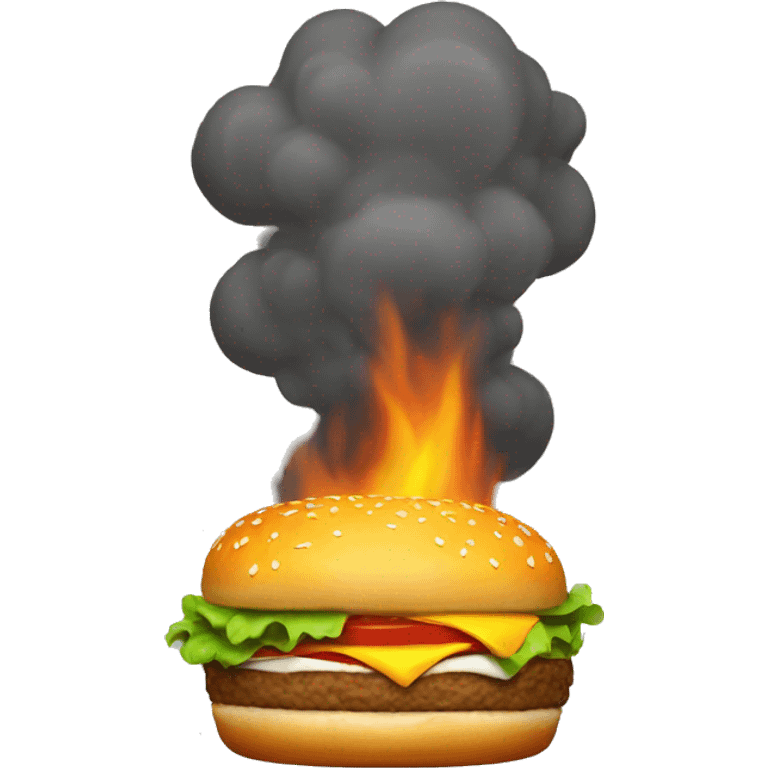 burger fire emoji