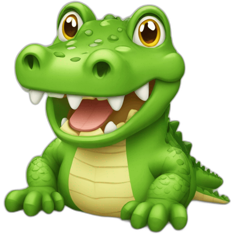 Cutest crocodile emoji