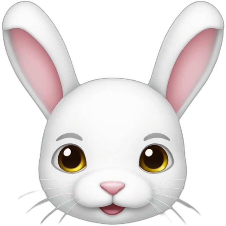 cute-white-bunny-head emoji