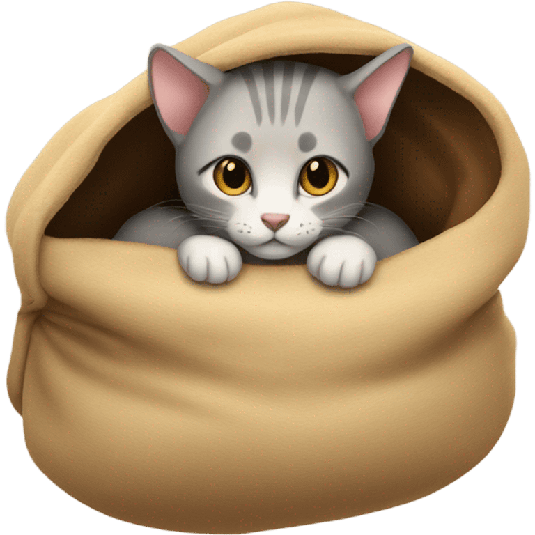 Cat in kangaroo pouch emoji