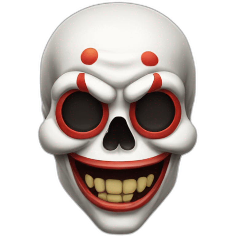 skull thumb up emoji clown emoji