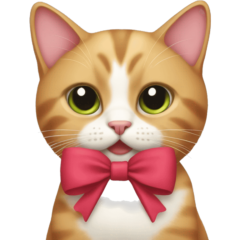 Cat with bow emoji