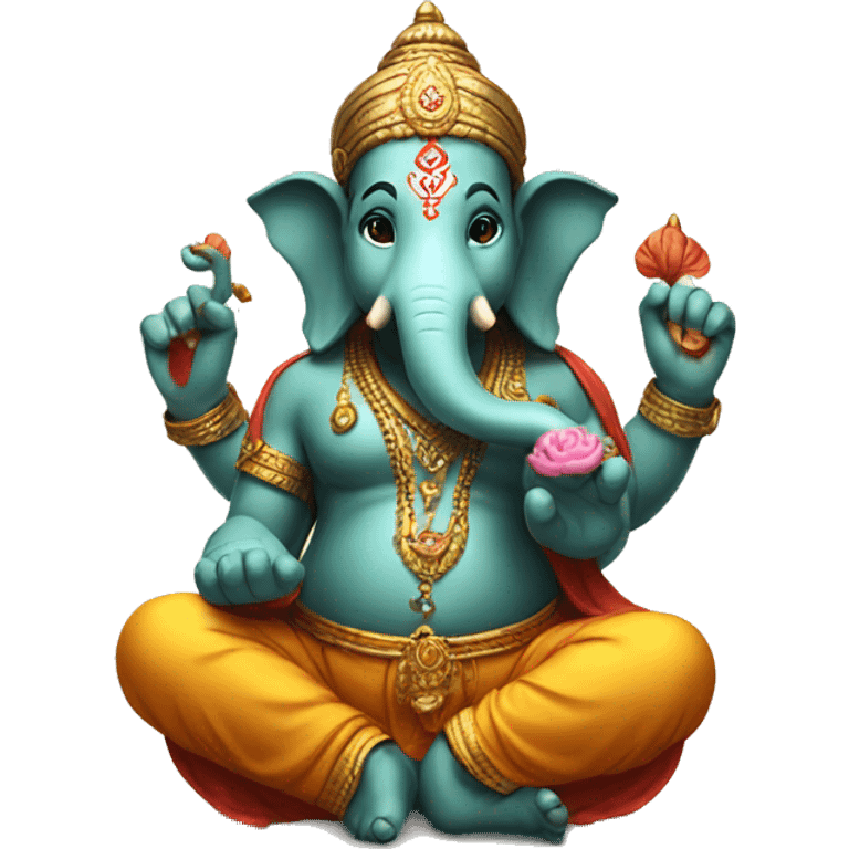 ganesha sitting emoji emoji